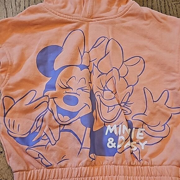 Girl Minnie and Daisy's sleeveless Hooded sweater size 3/4T H&M - Picture 3 of 8